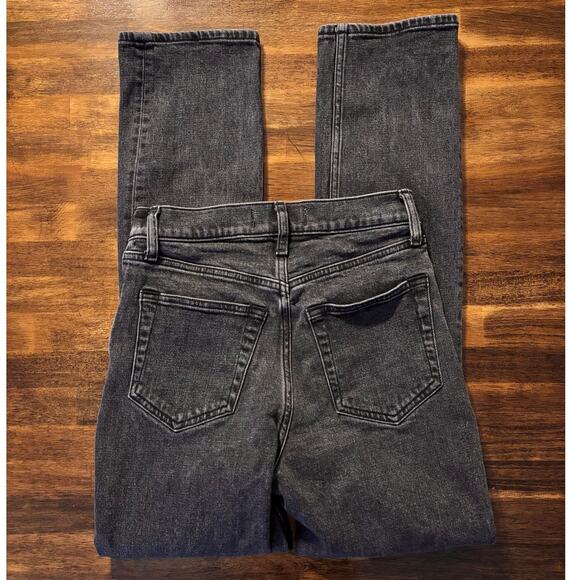 Abercrombie Women's 00 24 x 29 Jeans 90's Slim Straight Ultra High Asymmetrical - Picture 4 of 11